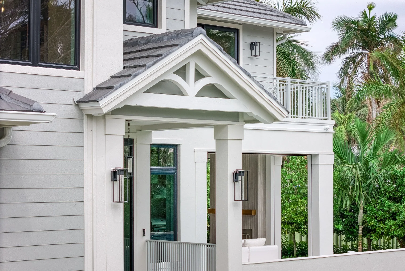 Lake Park Residence front entry detail